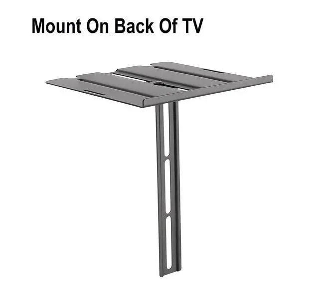 Alt view image 6 of 6 - MountPlus DVD-31 Dual-Use DVD Shelf Mount for DVD Players, AV Receivers, Cable Boxes, DSLR Camera, Speakers and Audio or Video Equipment (On the Wall Or Back of TV)