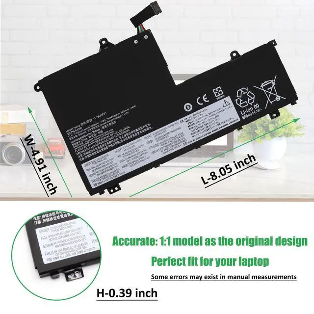 Alt view image 4 of 6 - L19M3PF1 Laptop Battery Replacement for Lenovo ThinkBook 14-IML 20RV 14-IIL 20SL 15-IML 20RW 15-IIL Series Notebook L19C3PF1 L19D3PF1 L19L3PF1 L19M3PF2 L19C3PF9 L19M3PF9 L19L3PF8 L19D3PF2