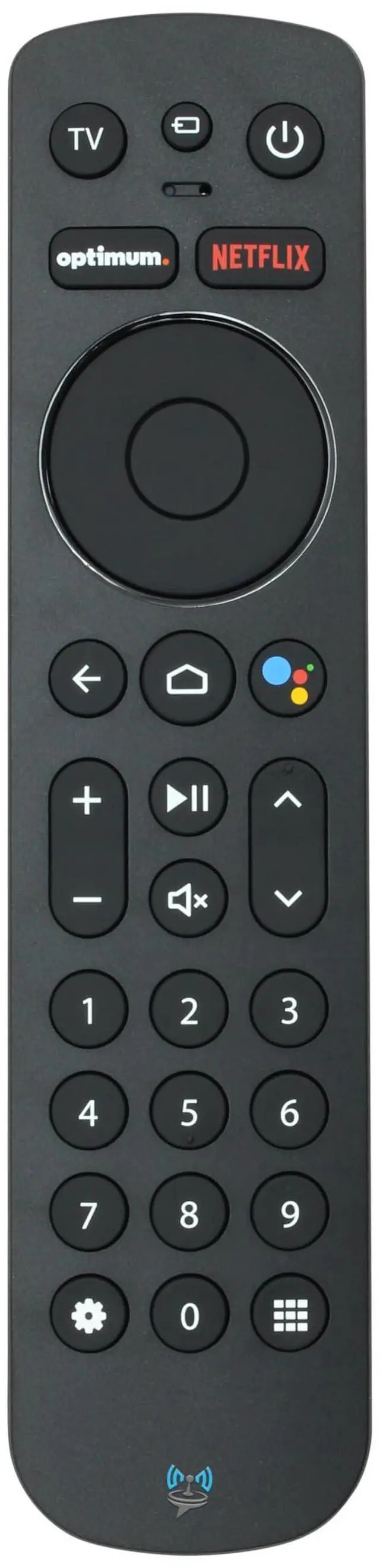 Main image of Remote Control Replacement for Notus M2 Compatible with Optimum Stream Devices - Voice Activated, Bluetooth - Matte Black ABS Plastic RC with Batteries Included