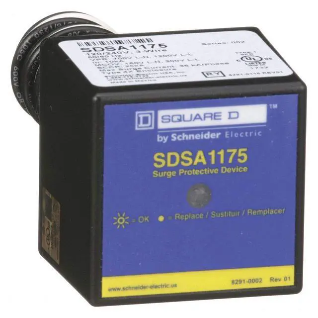 Main image of Square D 1 Phase Surge Protection Device, 120/240VAC
