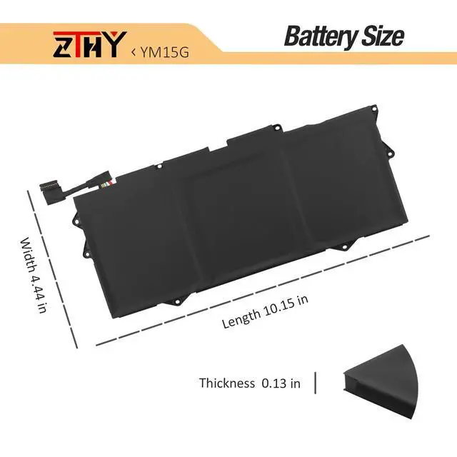 Alt view image 7 of 7 - YM15G Battery Replacement for Dell XPS 13 9315 Series Laptop 51Wh 11.55V | 9315-P1708LTW 9315-D1705S 9315-C0NNP 9315-WP01KR G9FHC 0G9FHC W6D4H 0W6D4H 31CP4/78/90 4191mAh 3-Cell (Not for 9315 2-in-1)