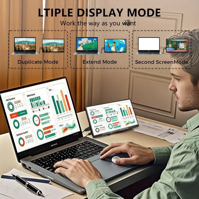 Alt view image 3 of 7 - 10.1 Inch Raspberry Pi Screen 1024x600 HDMI Monitor IPS Screen Display Secondary Monitor Extend Monitor for Raspberry Pi 5/4/3/2/Zero/B/B+ Win11/10/8/7, (Non-Touch), Driver Free