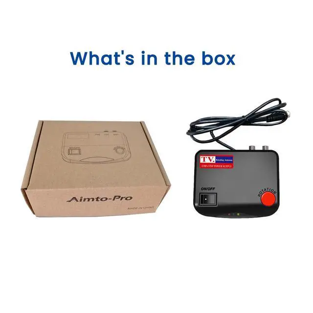 Alt view image 5 of 5 - Control Box for Amplified TV Antenna with a One-Touch Rotation Control Button, Dual TV Output Support 2 TVs, Replacement Unit (AC to AC Power Adapter Required, Not Included)