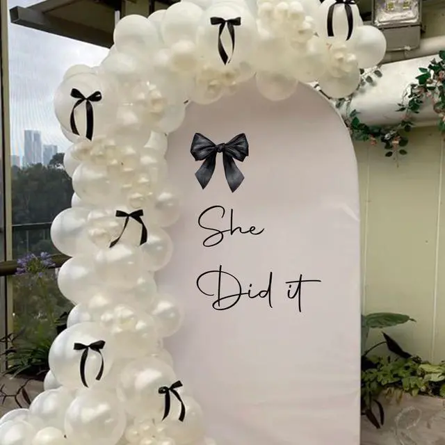 Alt view image 7 of 7 - She Did It Decal | Graduation Party Decor Supplies,She Believed She Could So She Did Sign Party Decal,Congrats Grad Class of 2026 Party Supplies