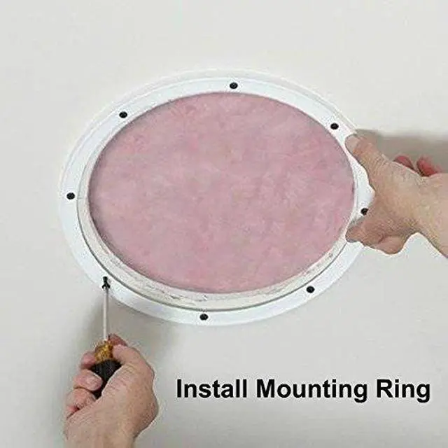 Alt view image 4 of 7 - RH-4002-10-2-A White Universal Surface Mount 10" Speaker Covers, Pair