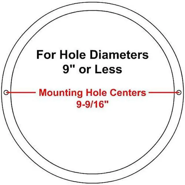 Alt view image 7 of 7 - RH-4002-10-2-A White Universal Surface Mount 10" Speaker Covers, Pair