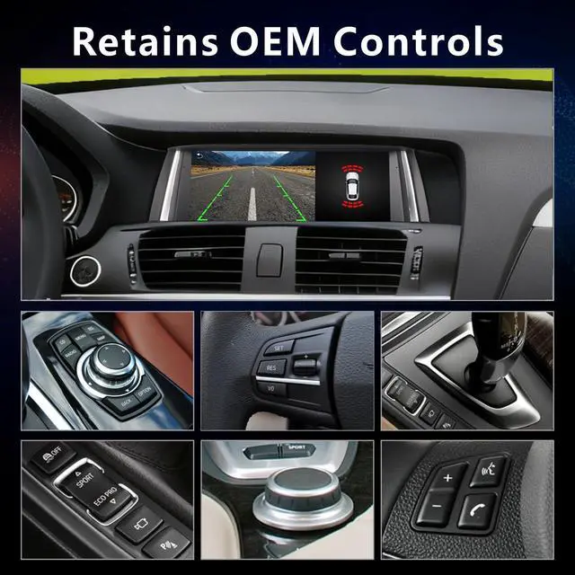 Alt view image 5 of 7 - Fast Boot Linux Car Stereo Compatible with BMW X3 X4 Series F25 F26 (2011-2013) CIC iDrive Upgrade |Bluetooth/Wireless CarPlay/Android Auto | Retains OEM Controls