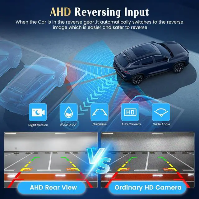 Alt view image 3 of 7 - 2+64G for 2010-2016 Kia Sportage Android 15 Car Stereo Wireless Apple CarPlay Android Auto,9 inch Touch Screen Radio WiFi Bluetooth GPS FM RDS+Free AHD Backup Cam