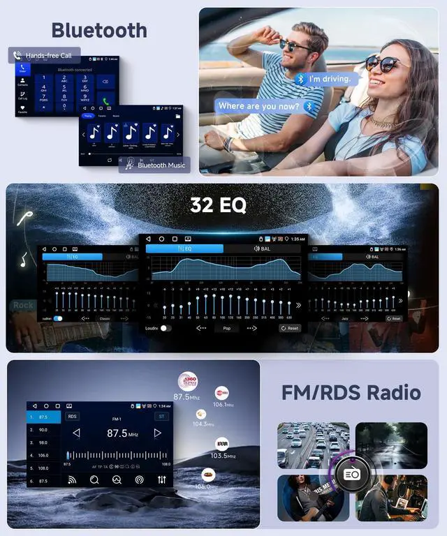 Alt view image 5 of 7 - 4G+64G Android Car Stereo for VW Golf MK5 MK6 Passat Jetta Tiguan T5 EOS Polo with Wireless CarPlay Android Auto, 7 Inch Touchscreen Car Radio GPS WiFi SWC Bluetooth 32EQ Backup Camera