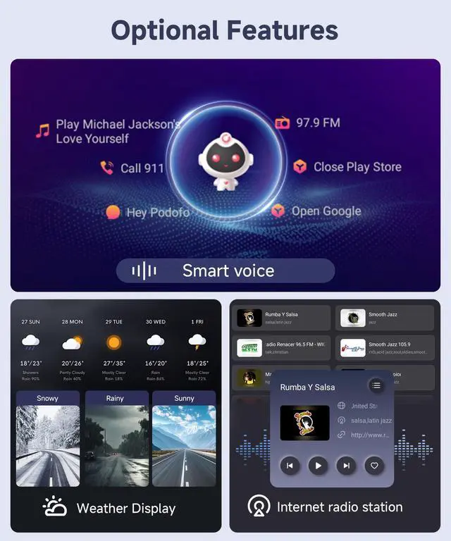 Alt view image 7 of 7 - 4G+64G Android Car Stereo for VW Golf MK5 MK6 Passat Jetta Tiguan T5 EOS Polo with Wireless CarPlay Android Auto, 7 Inch Touchscreen Car Radio GPS WiFi SWC Bluetooth 32EQ Backup Camera