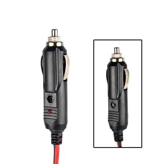 Alt view image 3 of 4 - Mobile Radio Power Cable, T Shape 12V DC Power Cord, 2 Pack | Cigarette Lighter, LED Lights, for Icom 2730a Yaesu Kenwood BTECH uv-25x2 Anytone at-778uv Mobile Transceiver