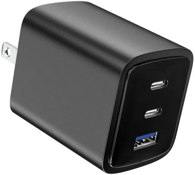 Main image of 70W USB C Charger Block for MacBook Air MacBook Pro, 3-Port Wall Charger Compact Foldable for iPad Pro Air Mini, iPhone 16 15 14 13 12, 45W PPS Fast Charging for Galaxy S24 S23 S22 S21 Note 20, Pixel