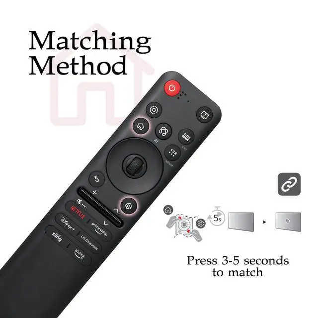 Alt view image 7 of 7 - Replacement for LG MR25GA Magic Remote with Voice, Pointer & Scroll Wheel | Compatible with LG MR20-MR25 Magic Remote series AKB76046602, with voice control, pointer navigation and scroll wheel