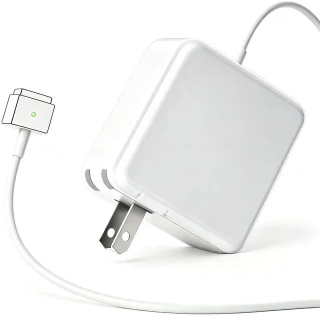 Main image of MacBook Pro/Air Charger 60W Magnetic 2 T-Tip Adapter 11-13 inch 2012-2017 | Fits A1465 A1466 A1502 A1425 MacBook Pro/Air. Multi-protection charger for 2012-2017 T-Tip port laptops
