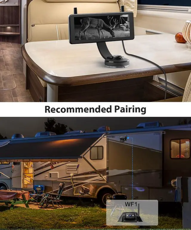 Alt view image 6 of 7 - AUTOVOX Bendable Suction Cup Mount for Backup Camera, Flexible View Anywhere, 360° Flexible Adjust Monitor,Strong Hold,1 Min Easy Install-Fits Solar 1plus/SL16/SL16PRO/3A Plus/4B/5/S46Reverse Camera
