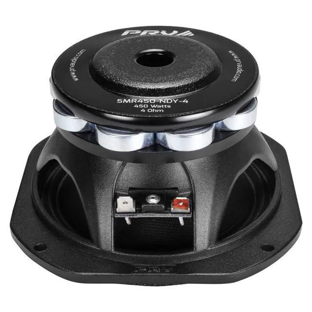 Alt view image 5 of 6 - 5MR450-NDY-4, 5 Inches Midrange Speaker, High End Neodymium Magnet, 4 Ohm, 450 Watts, Pro Audio Loudspeaker (Single)
