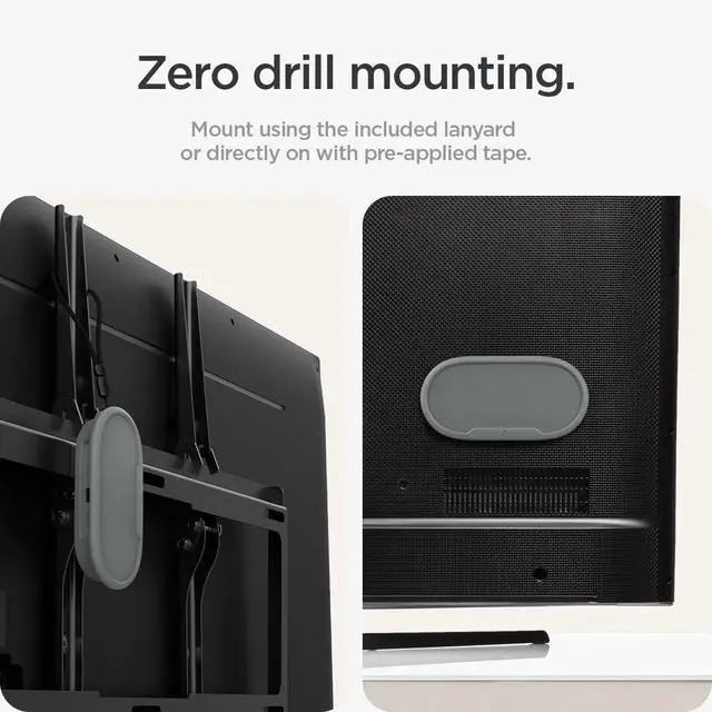 Alt view image 4 of 7 - for Google TV Streamer Case, Drill-Free Mount, Silicone Fit | Wall/TV Hanger, Protection Case with Lanyard - Hazel