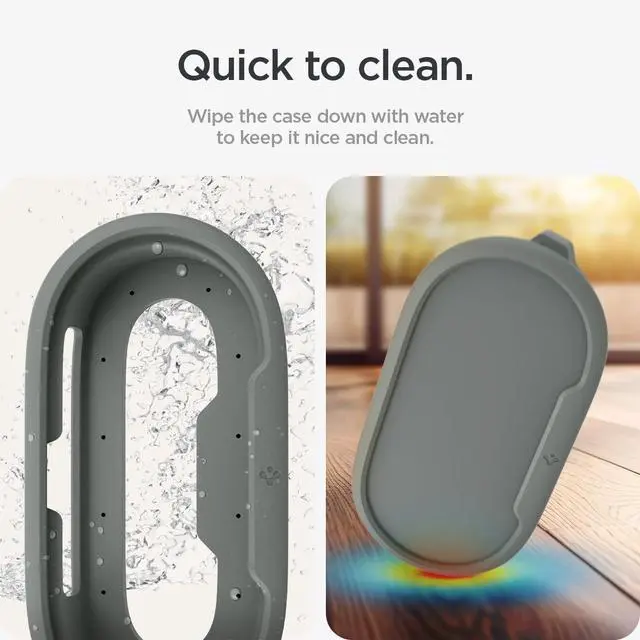 Alt view image 6 of 7 - for Google TV Streamer Case, Drill-Free Mount, Silicone Fit | Wall/TV Hanger, Protection Case with Lanyard - Hazel