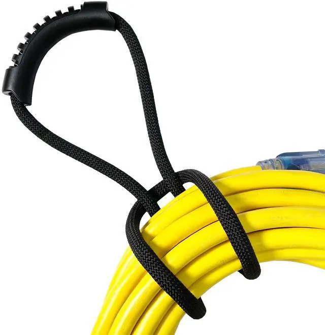 Main image of Loop-It Storage Straps by - 18-inch (3-Pack) Black | Extension Cord Organizer, Vacuum Hose Holder, Shop Storage, Air or Water Hose Organizer for your Home, Garage, Boat, RV