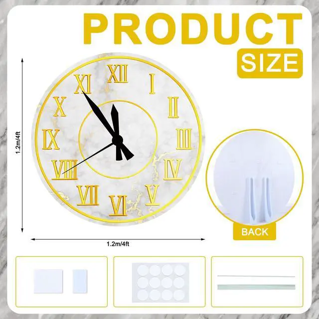Alt view image 2 of 7 - 1pcs 4ft Blue Princess Clock Backdrop Plastic Corrugated Board Midnight Magic Blue Princess Party Decor Waterproof Standee Backdrop for Women Birthday Baby Shower Wedding Party Photo Prop