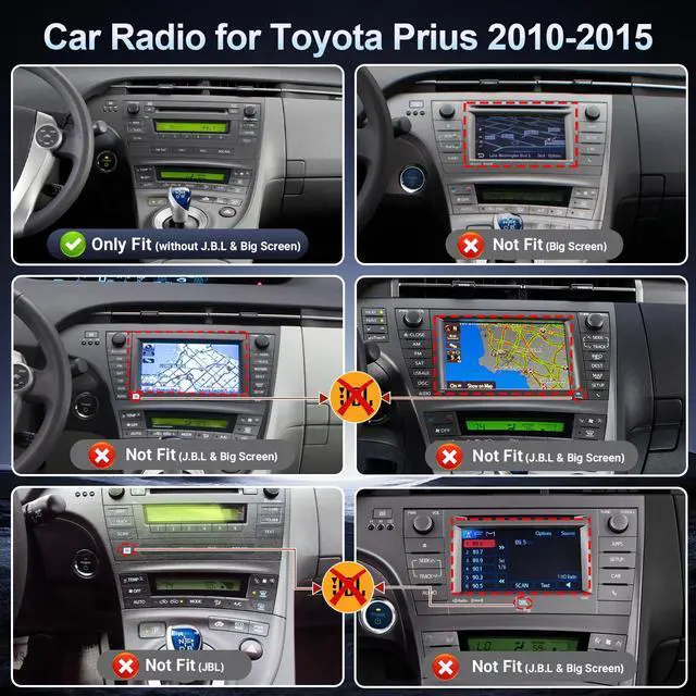 Alt view image 3 of 7 - Linux Car Stereo for Toyota Prius (Non JBL) 2010 2011 2012 2014 2015 | 9'' IPS Screen Fast Boot Radio for Prius Car Play with Wireless Carplay Android Auto SWC Bluetooth FM EQ Backup Camera