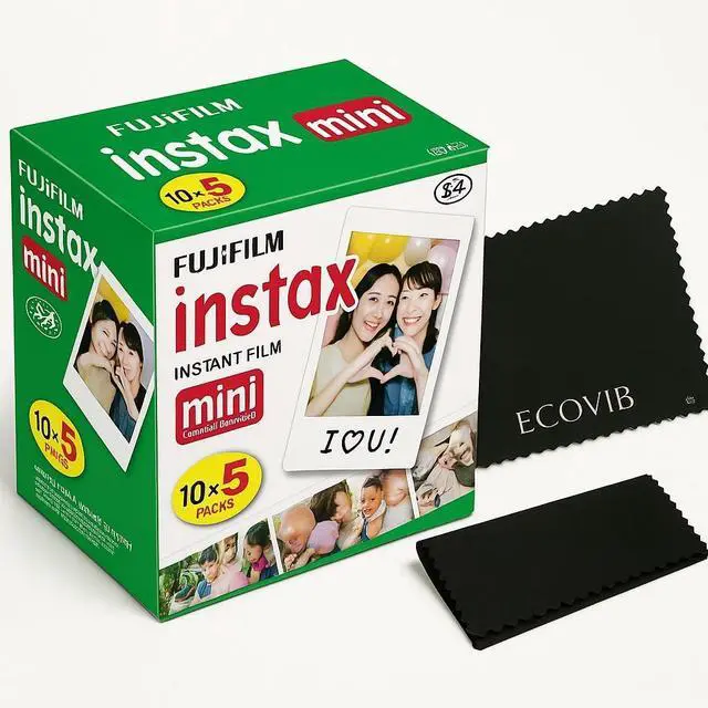 Main image of 5 X Instax Mini Film Single Pack 10 sheets per Pack