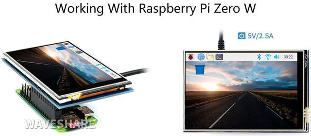 Alt view image 6 of 7 - 3.5" Resistive Touch Screen IPS LCD 480x320, XPT2046 Controller, Compatible with Raspberry Pi 5/4B/3B+/3B/2B/A+/B+/Zero W/Zero 2W