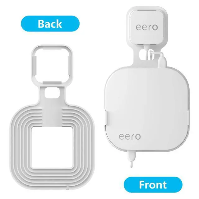 Alt view image 3 of 7 - Outlet Wall Mount Holder for eero Pro (White(3 Pack)) | Built-in Cord Storage; Tool-free Outlet Mounting; Wall Mounts Only, Compatible with Eero Pro Routers and Power Adapters