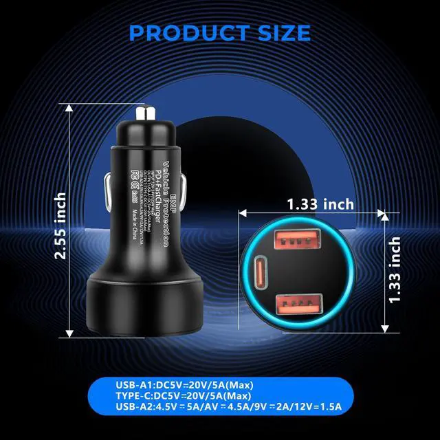 Alt view image 4 of 7 - EMP Vehicle Protection, Equipped with Additional USB Sockets, Suitable for 12-Volt DC in Cars and Trucks, Providing Protection Against Solar Flares & Power Surges