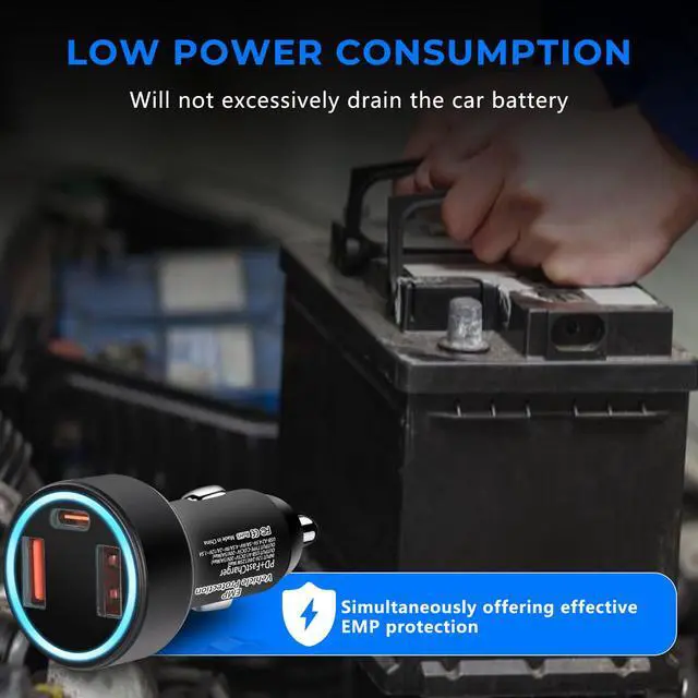 Alt view image 5 of 7 - EMP Vehicle Protection, Equipped with Additional USB Sockets, Suitable for 12-Volt DC in Cars and Trucks, Providing Protection Against Solar Flares & Power Surges
