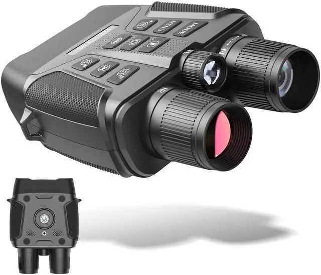 Main image of USA B1 Compass Night Vision Binoculars 4K Ultra HD, Integrated Compass, Flashlight, Weather Resistant, IR Night Vision, 5X Digital Zoom, Video Recording, and Photos