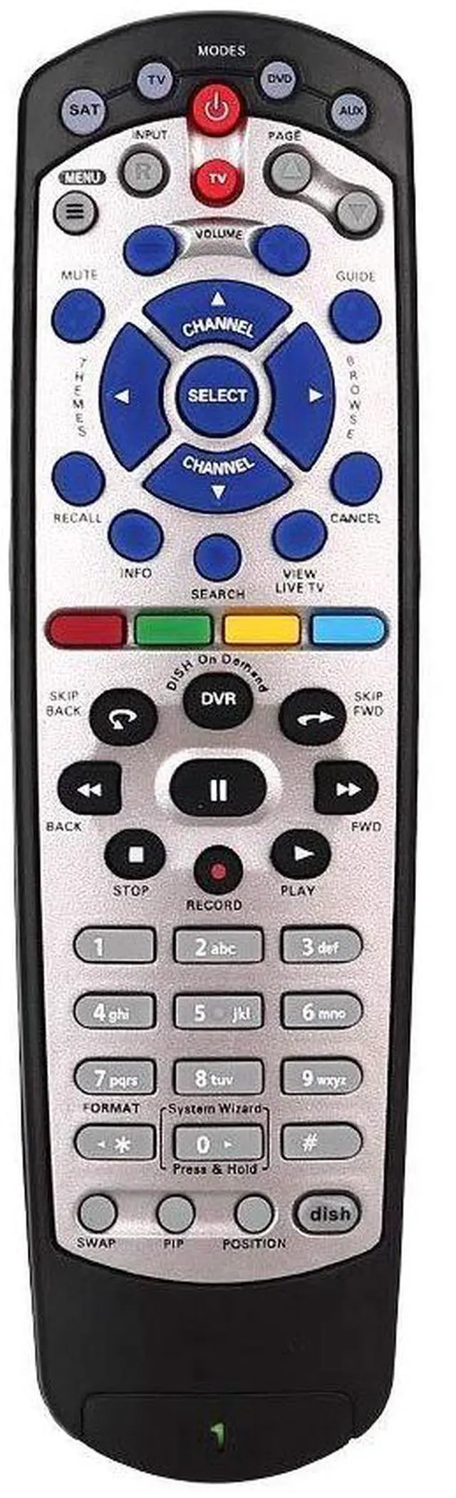 Main image of New Remote Control for Dish Network 20.1 IR Remote Control TV1#1 Receiver Replacement Remote Control