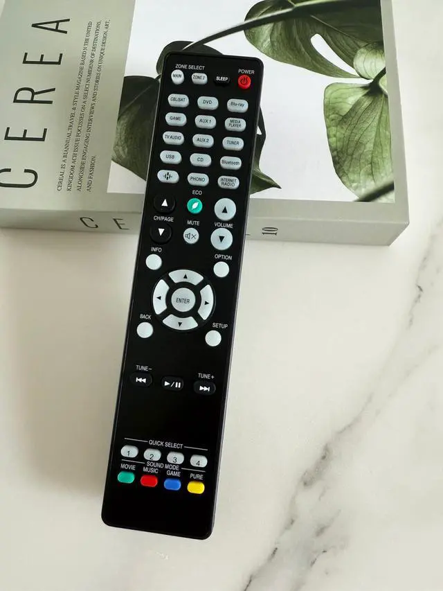 Alt view image 2 of 6 - Replacement Remote Control for Denon AVR-X3800H AVR-X3500H AVR-X2800H AVR-S970H AVR-X4800H AVR-X8500H AVR-X2700H AVR-S760H AVR-X3700H AVR-X1400H AVR-X3100W AVR-X4700H AVR-S960H AVR-X3400H AV Receiver