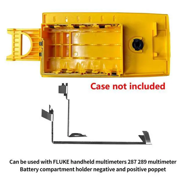 Alt view image 2 of 6 - Battery Compartment Contact Piece Compatible with FLUKE 287 289 Multimeter Battery Contact Plate Replacement Parts (Positive+Negative)
