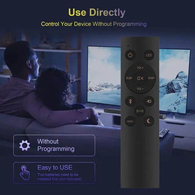 Alt view image 6 of 7 - 1067744 Remote Replacement Compatible with KLIPSCH Sound Bar BAR 40 R-4B II | RSB-11 RSB-14 R4BII R-4BII R-4B-II-NA