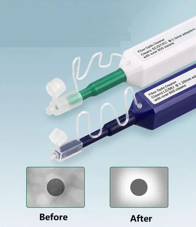 Alt view image 6 of 7 - 2pcs Fiber Optic Cleaner - for 1.25mmLC/MU 2.5mm SC/F C/STE2000 Glass Fiber Cleaning Pen - for Fiber Optic Connectors Cleaning