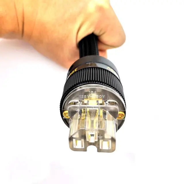 Alt view image 3 of 6 - Audiophile AC Power Cable - 10AWG HiFi Power Cord 3.3FT