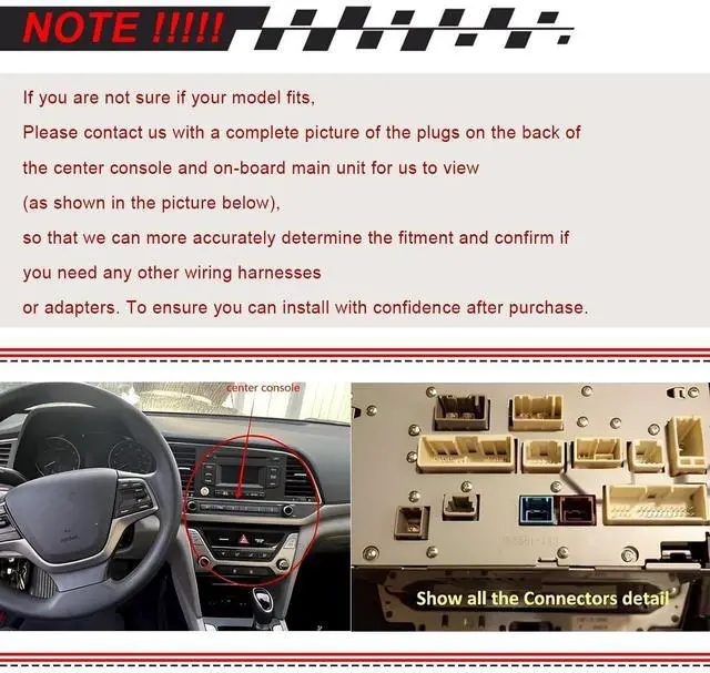Alt view image 7 of 7 - Android 13 Double Din Car Stereo for Honda Accord 2003-2007 | 2G+32G 7 Inch Touch Screen Car Stereo Radio with Wireless Carplay Android Auto GPS Navigation WiFi Mic Backup Camera