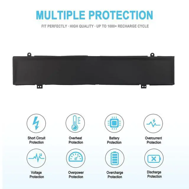 Alt view image 4 of 7 - 90Wh C41N2109 Replacement Laptop Battery for ASUS Rog Flow X16 GV601RE GV601RM GV601VU ROG Strix G16 G614J G614JV Rog Strix G18 G814JU G814JV ROG Zephyrus M16 GU604V GU604VY Series 5800mAh 15.2V