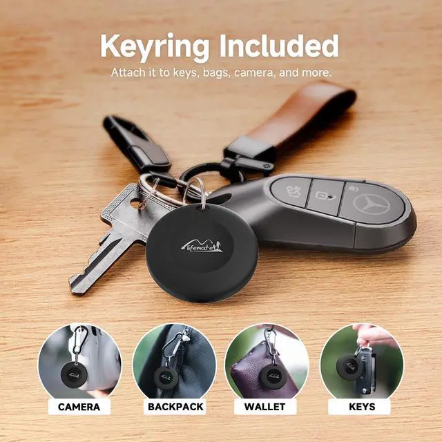 Alt view image 2 of 6 - Air Tracker Tags for Android 4 Packs, Certified by Google Find Hub | Bluetooth Tracker for Google Find Hub (Find My Device) App, Item Finder Locator for Keys, Luggage, Backpack