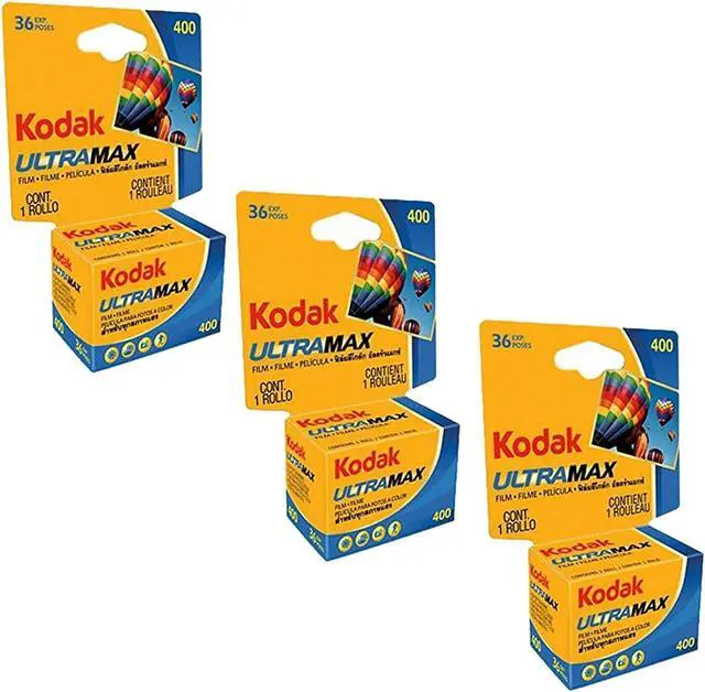 Alt view image 5 of 5 - GC/UltraMax 400 35mm Color Negative Film (3-Pack) 36 Exposures per Roll, ISO 400, Daylight-Balanced Print Film + TSC Microfiber Cloth