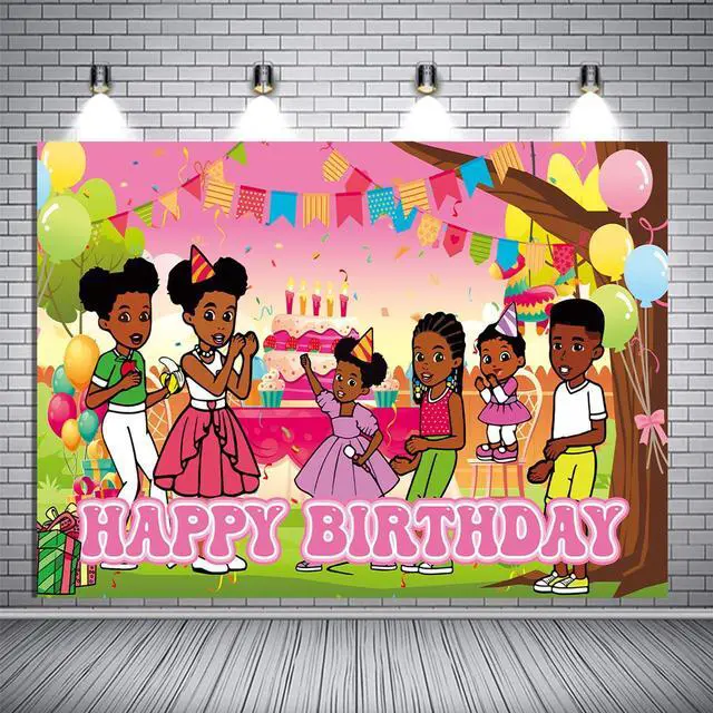 Alt view image 3 of 5 - 1Pack Gracies Corner Party Decoration Banner Photography Background for Kids Birthday Party Gracies Corner Photo Booth Props (4.16X2.3 Ft)