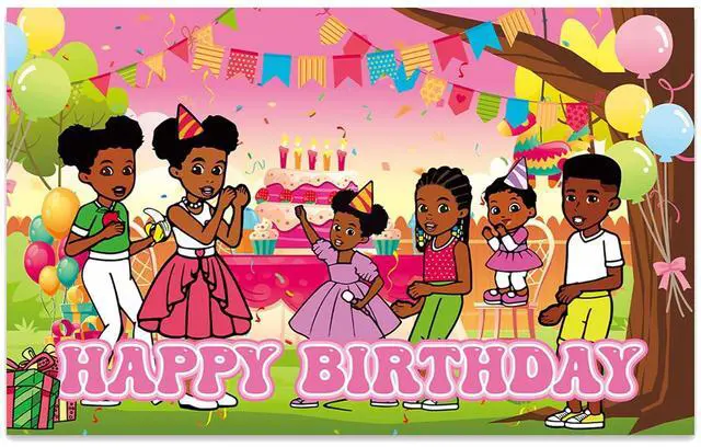 Alt view image 5 of 5 - 1Pack Gracies Corner Party Decoration Banner Photography Background for Kids Birthday Party Gracies Corner Photo Booth Props (4.16X2.3 Ft)