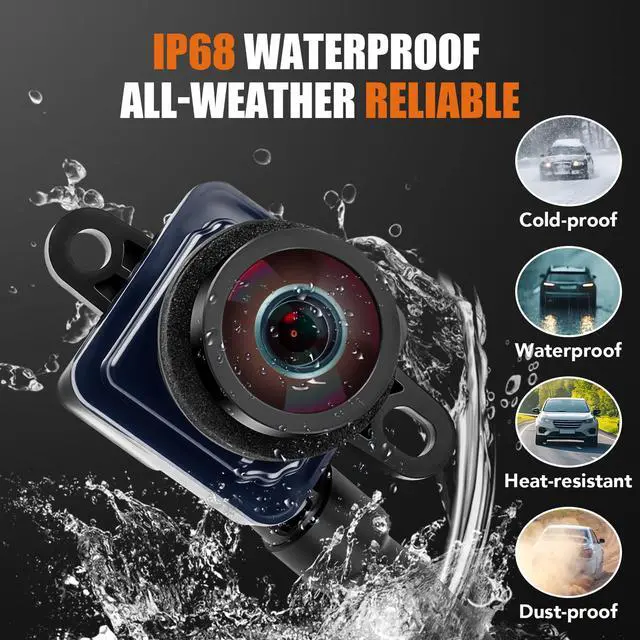 Alt view image 2 of 7 - Rear View Backup Camera Compatible with Dodge Journey 2011-2020 | Night Vision, Wide-angle, Waterproof Reverse Camera Parking Assist Replaces# 56054158AD, 56054158AE, 56054158AB