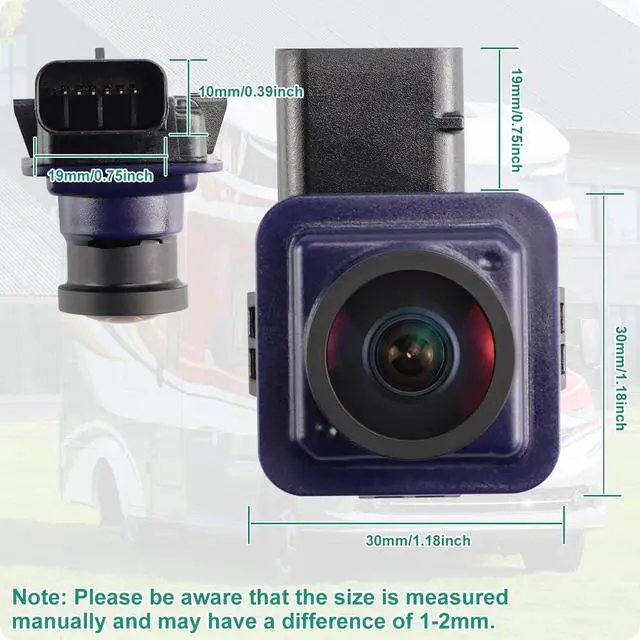 Alt view image 4 of 6 - Rear View Backup Camera Fit for Ford Explorer 2011-2015, Reversing Parking Assist Camera OE Replacement EB5Z-19G490-A, DB5Z-19G490-A, BB5Z-19G490-A, 590-421