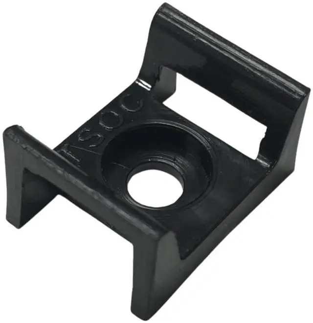 Main image of Cable TIE Saddle Mount for USE with 1/2" Width Hook & Loop Ties and Fasteners - 25PCS/PKG, Black (TV-14SBK aka AX100781)