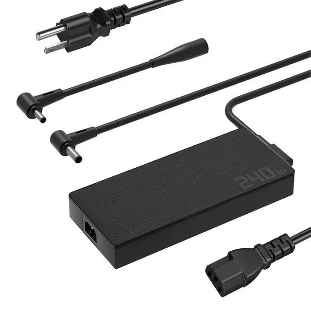 Alt view image 2 of 7 - 240W Laptop Charger Compatible with Asus ROG Zephyrus G14 G15 M16 G16 S15 S17 ROG Flow X16 ROG Strix Scar 15,TUF Gaming A15 A17 F15 F16 F17 AD240-00E ADP-240EB B Gaming Laptop 20V/12A Adapter