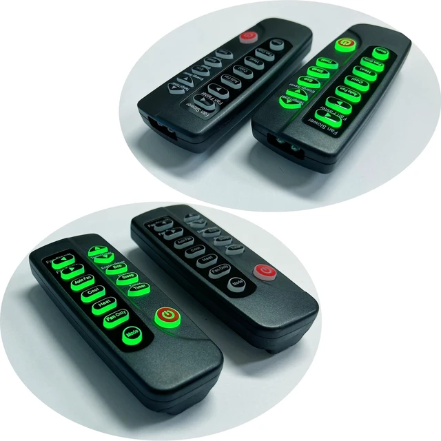 Alt view image 7 of 7 - Replacement Remote Control for Frigidaire Air Conditioner LRA11PZW114 LRA11PZW115 FHWW153WB1 GHWW083WB1 GHWW063WB1 FGRQ0633U1 FGRC1244T1 FGRC1044T1 FGRC0644U1, with Oversized Backlit Buttons