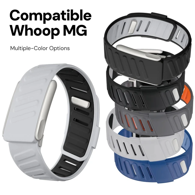 Alt view image 6 of 7 - Replacement Strap for Whoop 5.0 MG Sportflex Band Waterproof, Silicone, Adjustable Wristband
