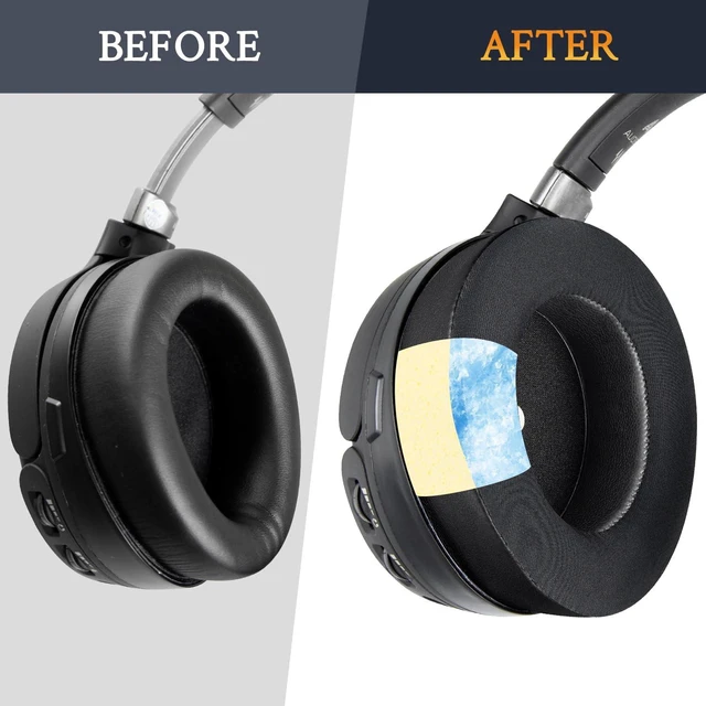 Alt view image 4 of 7 - Cooling Earpads for HyperX Cloud Orbit(S)- Black Also for Audeze Penrose(X)/Mobius Headphones
